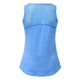 thumbnail image 6 of MRULIC tank tops women Women Workout Tops Athletic Sports Running Tank Mesh Yoga Training Shirts Womens tank tops Blue + US：8-10, 6 of 9