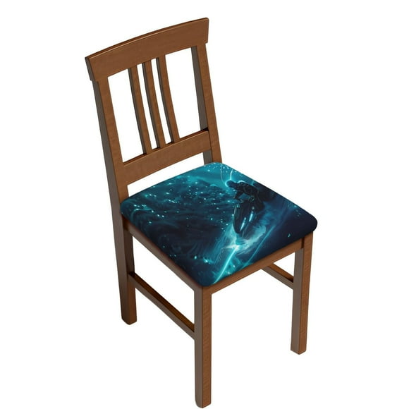 KLL Futuristic Jet Ski Adventure Pattern Seat Covers for Dining Room Chairs,Washable Chair Seat Chair Covers Seat Protector-Six Piece