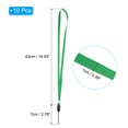 thumbnail image 2 of Uxcell 17" Neck Lanyards 0.4" Width Detachable Strap Lanyard for ID Badge Keys Green 10 Pack, 2 of 5