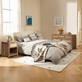 thumbnail image 3 of SICOTAS 3-Piece Rattan Dresser & Nightstand Set - Oak 7-Drawer Dresser (56.88") & 2 Nightstands, Boho Bedroom Furniture Set with Storage, 3 of 12