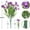 green, variant on 7 Branches Fake Violet, Outdoor Faux Plants, Simulation Flower Bouquet Decoration and Front Porch Decor,2-Pieces, 14 Inch