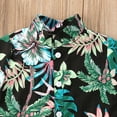 thumbnail image 3 of Sunisery Infant Baby Boys  Floral Print Short Sleeve T Shirts Tops+Shorts Holiday Summer Outfit, 3 of 6