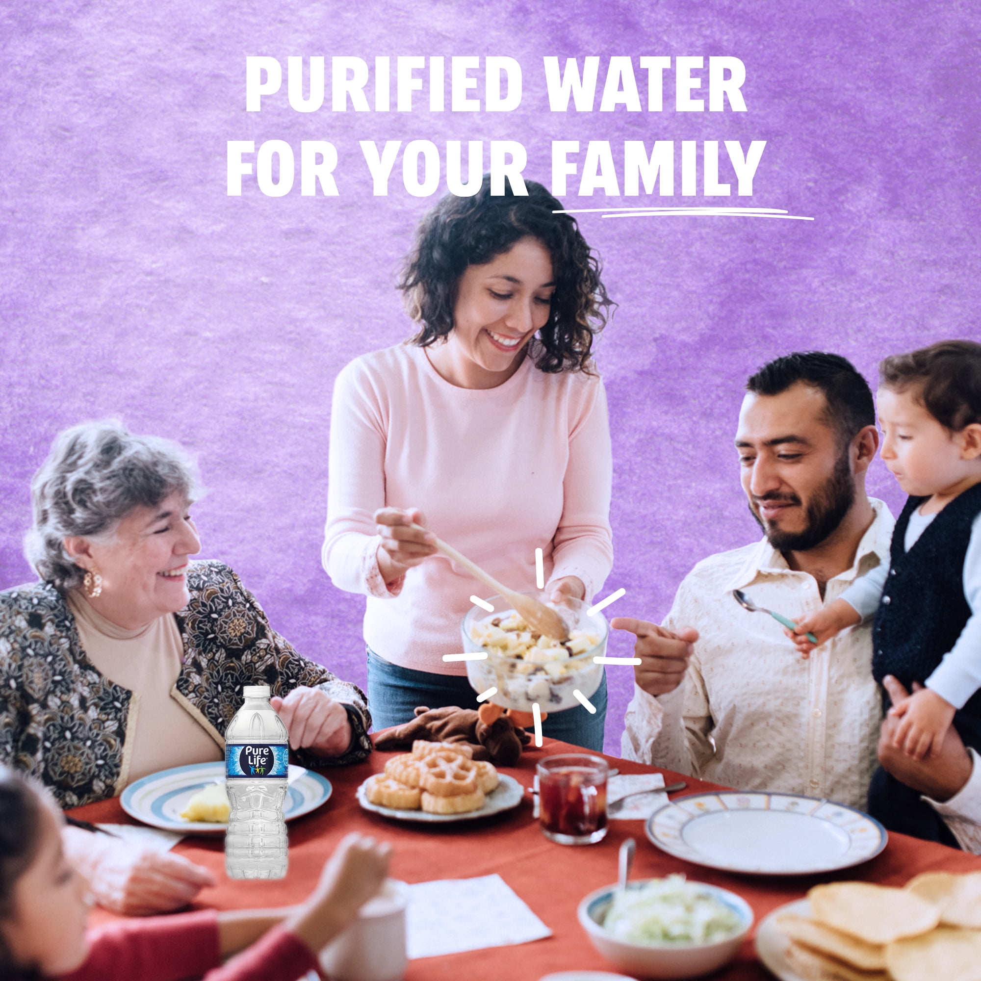 Pure Life Purified Water, 16.9 fl oz, 35-pack Plastic Bottles, 54 Count Pallet