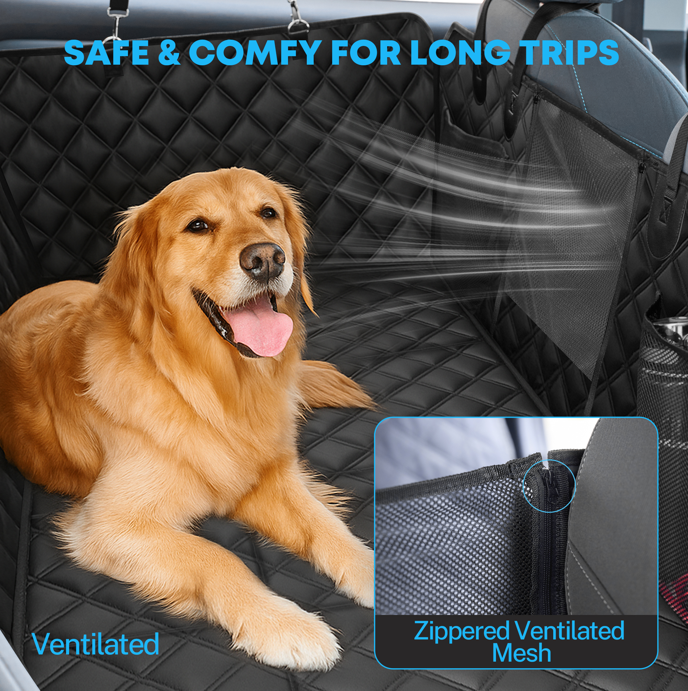 Kohree Back Seat Extender for Dogs, Large photo 3