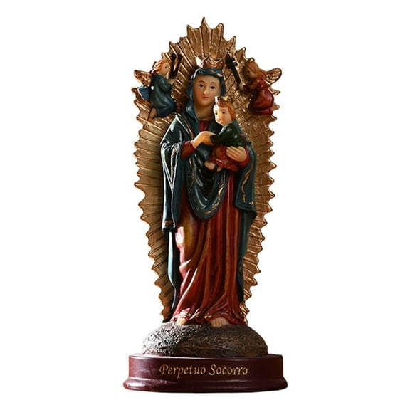 Our Lady Blessed Mary Greek Cast Resin Statue Sculpture 6 inch Decor