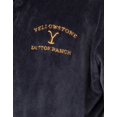 thumbnail image 3 of Yellowstone Mens Blue Hooded Bathrobe, 3 of 6