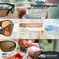 thumbnail image 4 of proSPORT BIFOCAL Sunglass Reader Safety Sport Wrap Men & Women HD Amber 2 Pairs, 4 of 6