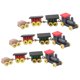 thumbnail image 4 of 3 piezas de tren de madera en miniatura para decoración de casa de muñecas, adorno, tren artesanal vívido, mini escultura de tren., 4 of 7