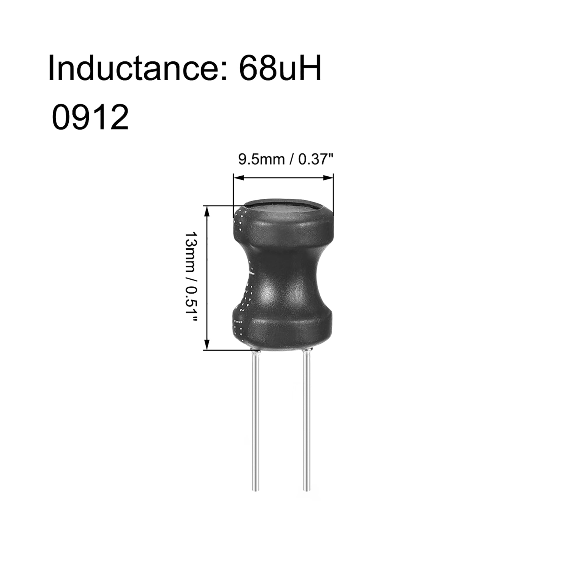 Details about   20pcs 2 Leads 68uH 9x12 0912 9.5mm x 13mm Radial Leaded Power Inductors 