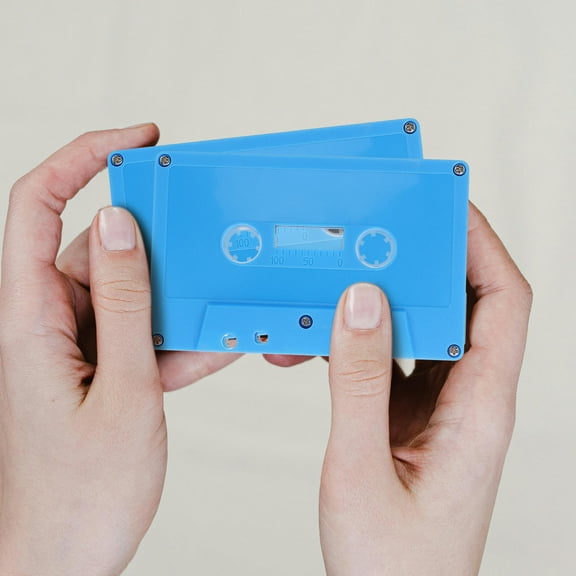 FRCOLOR 2pcs Blank Audio Cassettes for Music Party Favors Retro Colorful Decorations Empty Tapes for DIY