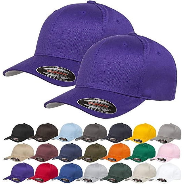 Zhuge Juego de 2 gorras deportivas ajustadas Baceball, color morado