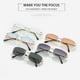 thumbnail image 3 of Gafas de Sol Qarigey Rectangulares de Color Verdadero Lentes Azul Rosado, 3 of 6