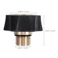 thumbnail image 2 of HAMPPLIES Efficient Pressure Washer Water Inlet 3/8 Male To 3/4 Female Adapter Replacement Part For Garden Hose Fitting, 2 of 6