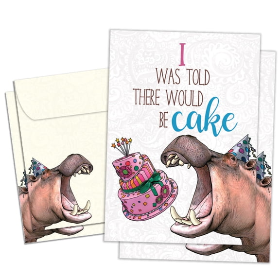 Tree-Free Greetings Birthday Greeting Card 2 Pack, 100% Recycled Paper, 5x7, Save a Slice (GT69198)