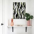 thumbnail image 4 of Canvas Wall Art, Sage Green Stripe Framed Canvas Prints for Kitchen Bedroom, Grey White Geometric Modern Abstract Small Gallery Wrapped Wall Decor for Home Office, Gifts, 8"x12" Ship Next Day, 4 of 9