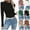 Black, variant on Nmnitkp Sweaters for Women Tunic Sweaters Lightweight Fall Casual Long Sleeve Crewneck Pullover Tops Black,L