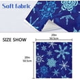 thumbnail image 6 of GZHJMY Christmas Cloth Napkin Blue Snowflake Kitchen Dining Table Decor for Family Gathering Party Everyday Use Dinner Napkin Holiday Xmas Gift 4 Pack 20" × 20", 6 of 6