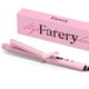 thumbnail image 1 of Rizador de barril largo FARERY de 1 1/4 pulgadas y 1,25 pulgadas para cabello fino, con aceite de argán y queratina, 11 temperaturas ajustables, incluye pinzas y almohadilla de silicona, color rosa, 1 of 5