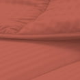 thumbnail image 5 of D.N.G. BEDDINGS 800 Thread Count 1 Piece Comforter, 100% Egyptian Cotton Cover, Damask Stripe, Full/Queen Size, Brick Red Color, 5 of 6