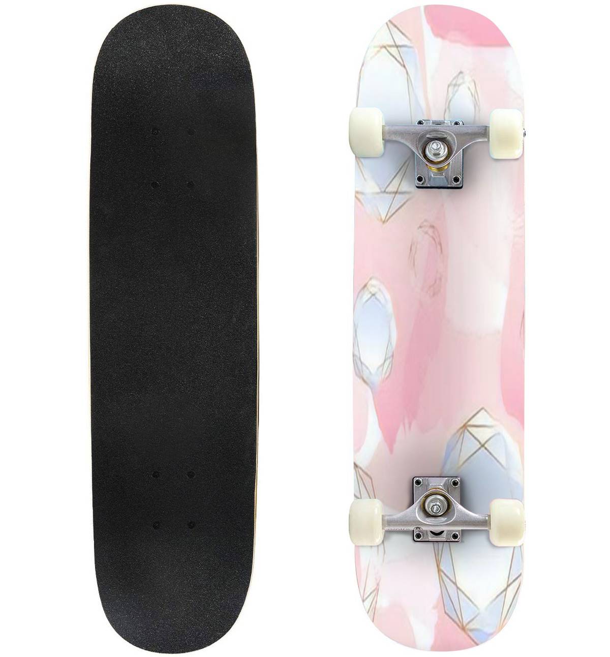 Seamless pattern Brush strokes of rose pastel color white and rose