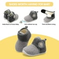 thumbnail image 7 of Barerun Fuzzy Slippers for Baby Girls Boys Toddler House Shoes Grey, 7 of 7