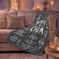 thumbnail image 6 of Wrapped in Calm Quote with Hearts, Serene Graphic Style for Mindfulness Fans, Gentle Healing Message and Thank You Gift, Cozy Flannel Blanket for Bedroom and Reading Nook, Peaceful Home Decor, 6 of 9