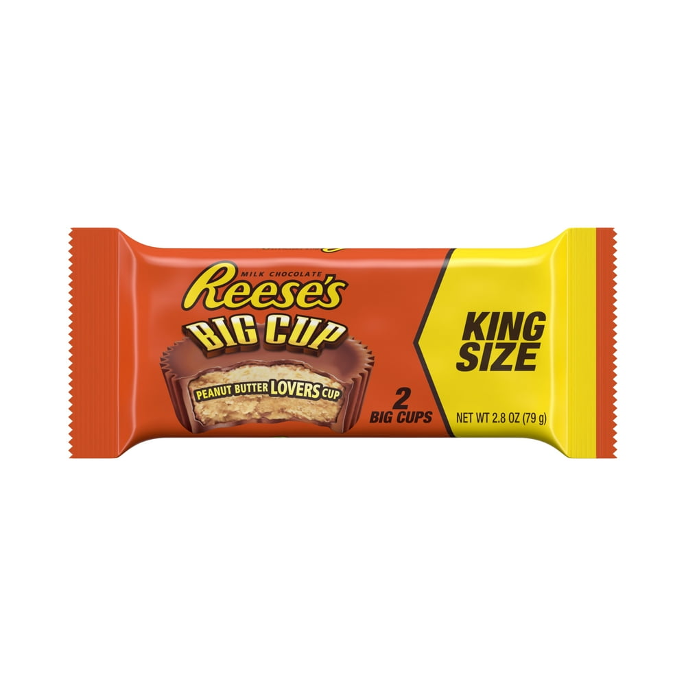 Reese's, Big Cup King Size Peanut Butter Cups, 2.8 Oz
