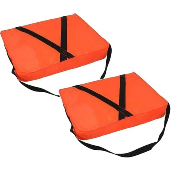 Throwable Flotation Device, Type IV - 18x14 Inch High Buoyancy Foam Emergency Flotation Device with Quick-Release Strap for Man Overboard Rescue & Boat Safety(2CPS)