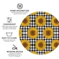 thumbnail image 4 of Disketp Sunflowers Funny Coasters,6 Pcs Leather Coasters With Holder, Perfect Housewarming Hostess Gifts,Protect Furniture From Water Marks Scratch And Damage, 4 of 9
