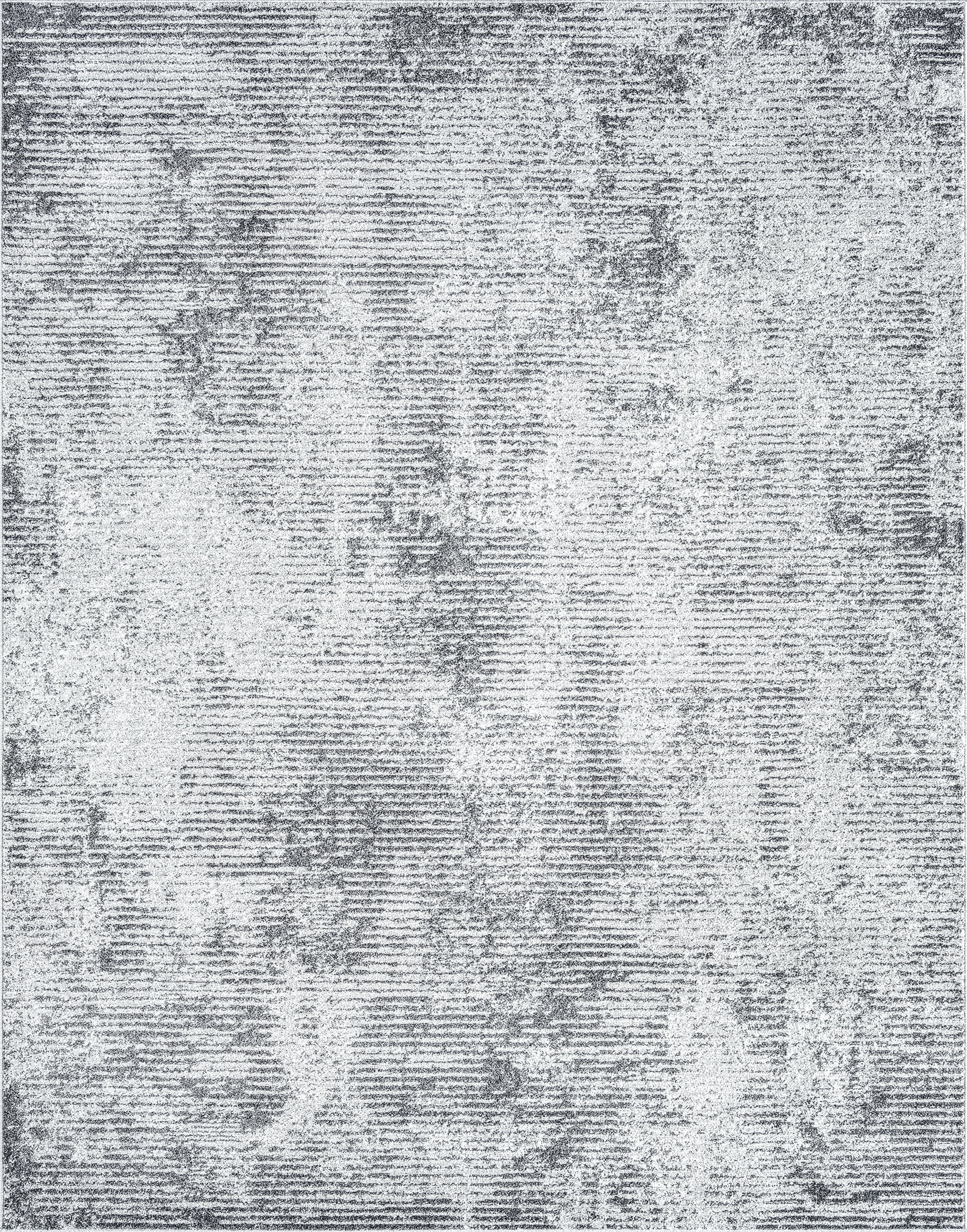 Contemporary 8x10 Area Rug (7'11'' x 10'3'') Abstract Gray, Cream Living Room Easy to Clean