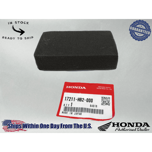 Honda OEM CT70 TRX70 CT TRX 70 Air Filter Cleaner Element 17211-HB2-000