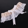 thumbnail image 3 of Liga Nupcial De La Pierna De Del Cordón De La Arpillera Elástica Nupcial Del Muslo Del yotijar Liga nupcial, 3 of 9