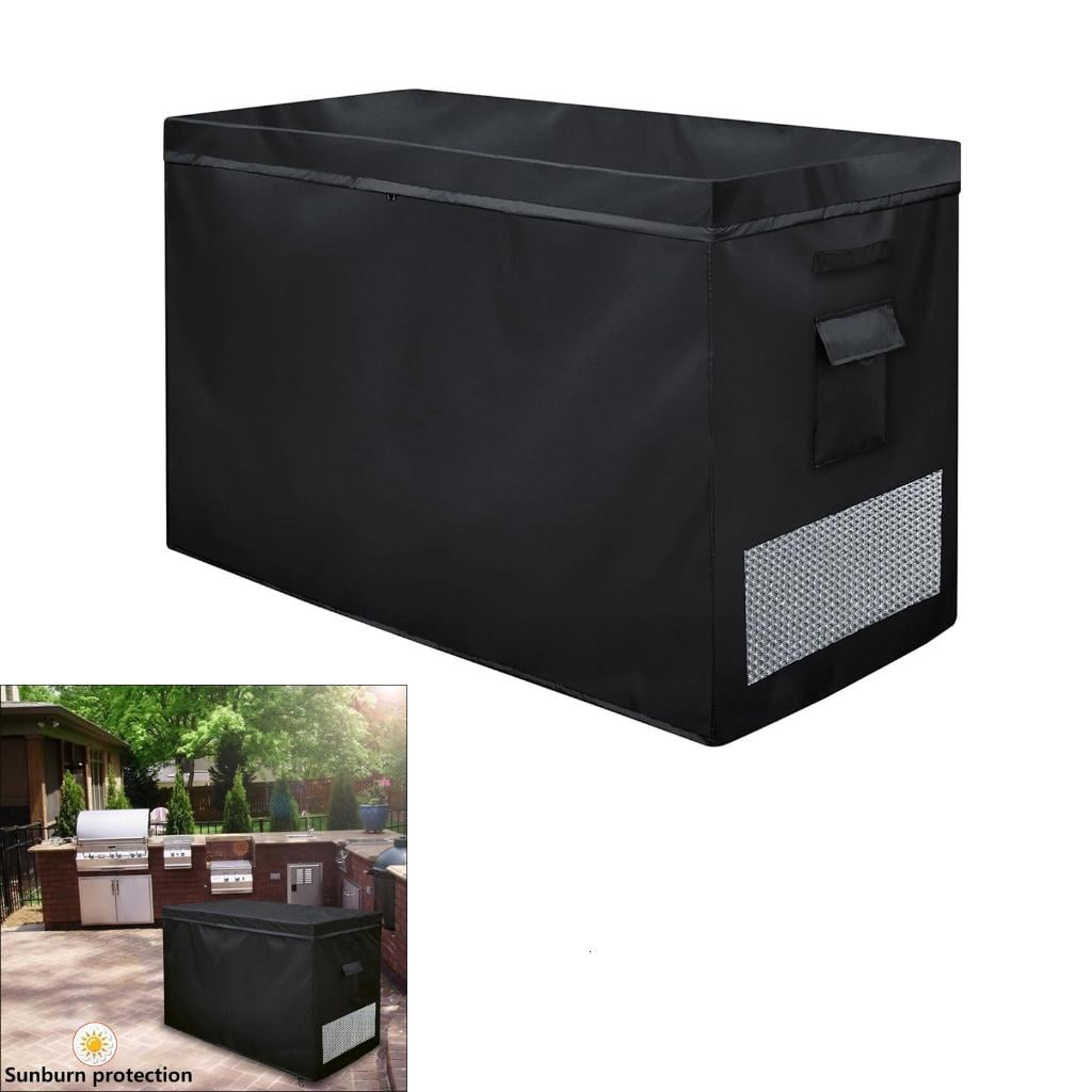 Yihuala Protective Freezer Cover for 14-16 CuFt Chest Freezer with Elastic Bottom Double Zippered and Ventilated Construction