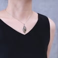 thumbnail image 2 of COAI 925 Sterling Silver Moss Agate Leaf Amulet Pendant Necklace for Women C36, 2 of 5