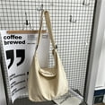 thumbnail image 1 of Sac à Bandoulière pour Femmes, Sac Fourre-Tout en Toile, Sac à Main Simple et Grande Capacité pour Femmes, 1 of 17