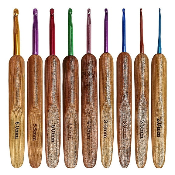 Greenadscape Crochet Needles Aluminium 1 Set 0.2X0.6X5.5In