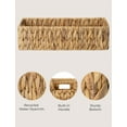 thumbnail image 4 of StorageWorks Water Hyacinth Basket for Toilet Paper, Wicker Baskets for Storage with Built-in Handles, 14 ¼"L x 6 ½"W x 3 ¾"H, 4 of 8