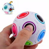 Rainbow Ball Magic Cube Fidget Toy Puzzle Magic Rainbow Ball Puzzle Fun Fidget For Adult Children Toy