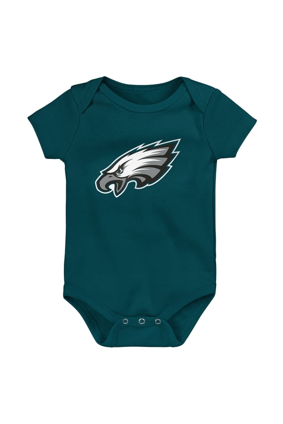 Newborn Outerstuff Midnight Green Philadelphia Eagles Primary Logo Bodysuit