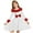 White, variant on Cethrio Girls Christmas Dresses Size 10-12, Dancing Party A-Line Long Sleeve Princess Dresses Wine