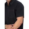 thumbnail image 4 of Chef Works Mens Cody Zip Work Shirt, Black, 5X-Large, 4 of 5