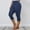 17 Dark Blue, variant on Feimerou Capri Pants for Women Casual Summer Plus Size Capri Leggings Soft Stretch Comfy Cute High Waisted Tummy Control Capris