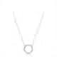thumbnail image 5 of Collar con colgante de cadena 16 con circonita cúbica y 2 extensores para mujer, 5 of 5