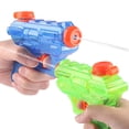 thumbnail image 2 of CHENjy Mini Water Blaster, Transparent Squirt Toy for Adults, Compact Water Blaster for Beach and Backyard Fun, Green, 2 of 7