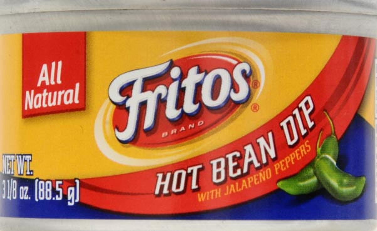 Fritos Brand Hot Bean Dip with Jalapeno Peppers, 3.125 Ounce Single Can