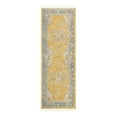 thumbnail image 3 of Unique Loom Baracoa Collection Area Rug - Prado (2' 2" x 6' 1" Runner Yellow/Ivory), 3 of 7