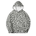 thumbnail image 5 of Spazoro Girls Hooded Sweatshirt with Pockets, Drawstring Hooded Neck Warm Leopard Print Long Sleeve Pullover Tops Casual Hoodies for School Gray Size 13, 5 of 8
