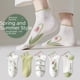 thumbnail image 3 of Calcetines de primavera y verano para mujer, calcetines cortos finos de verano, calcetines náuticos transpirables Mori que combinan con todo, calcetines cortos de encaje de tulipán, 3 of 5