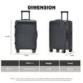 thumbnail image 3 of Wonder Florence 20" Carry On Hardside with 360 Degree Spinner Luggage, Black, 3 of 8