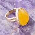 thumbnail image 2 of Yellow Quartz and Bronze Drop Ring, 2 of 3